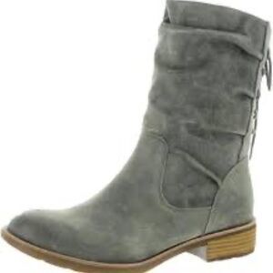 Sofft Aqua Sofft NWT Women's Waterproof Taupe Suede Lace Back‎ Boots Sz 6.5